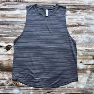 Athleta Cloudlight Striped Muscle Tank- Whisper Stripe